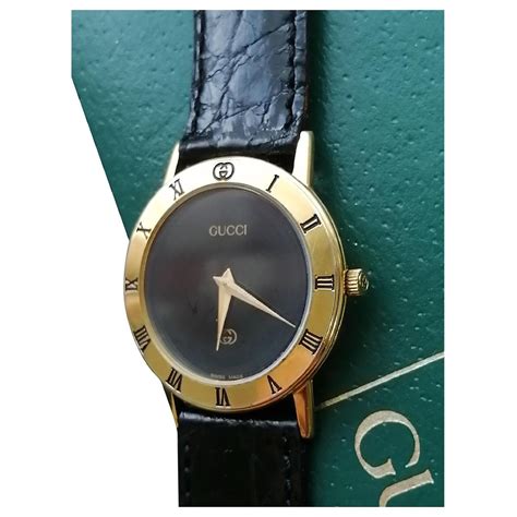 orologio gucci oro cinturino pelle|Orologi Gucci in Placcato oro Dorato .